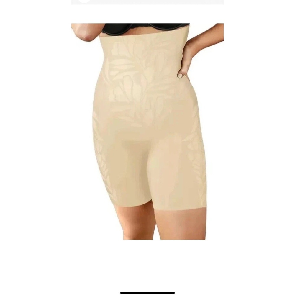 Maidenform Women's Flexees Ultra Firm High Waist Brief Size XL Beige Sculpts